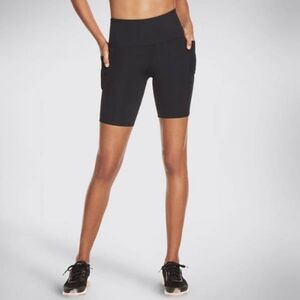 Skechers Womens GO WALK High Waist Walk Short Black Size XL